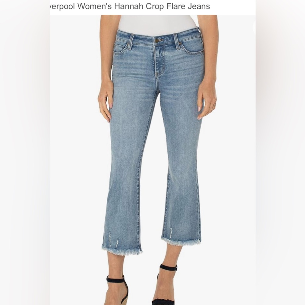 EUC Liverpool hannah flare crop Jean  6x28